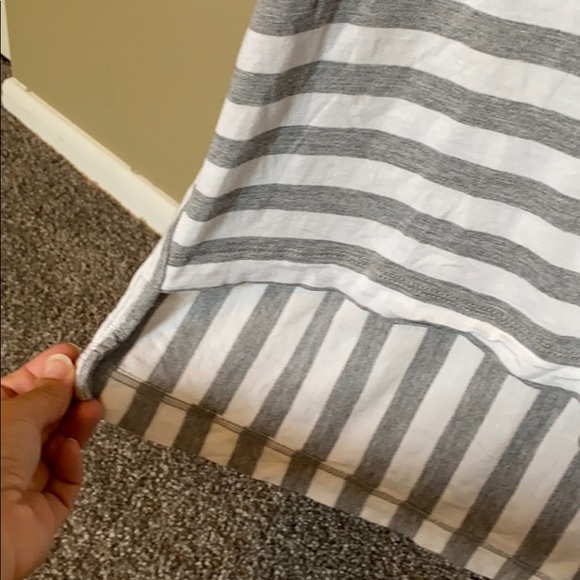 GAP Gray and White Striped Tank Top - Picture 4 of 5